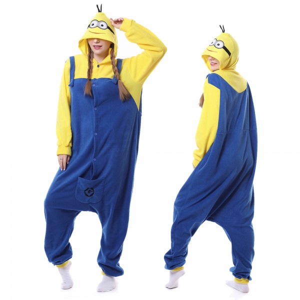 Minions Onesie Pajamas for Adult Animal Onesies Cosplay Halloween Costumes