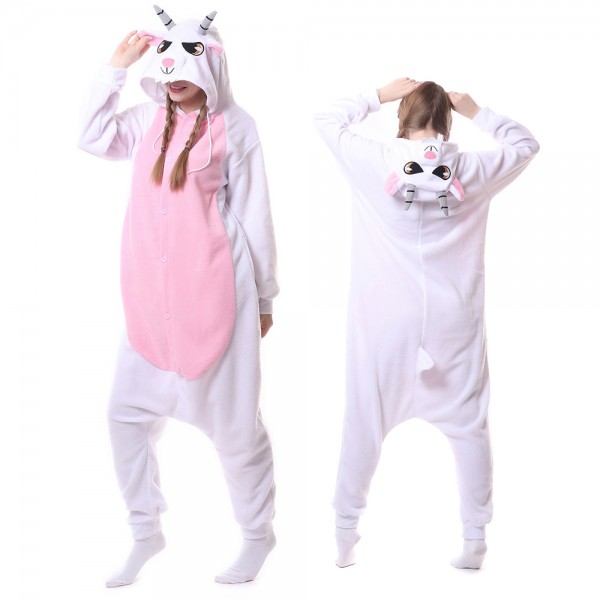 Goat Onesie Pajamas for Adult Animal Onesies Cosplay Halloween Costumes