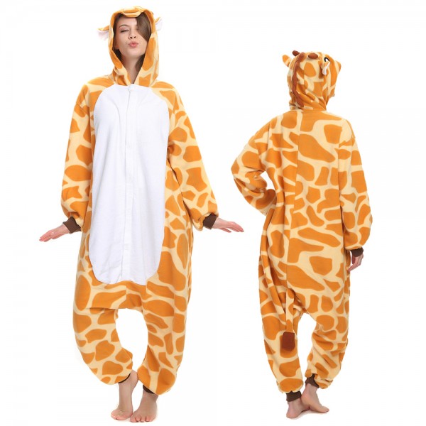 Giraffe Onesie Pajamas for Adult Animal Onesies Cosplay Halloween Costumes