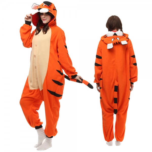 Tiger Onesie Pajamas for Adult Animal Onesies Cosplay Halloween Costumes
