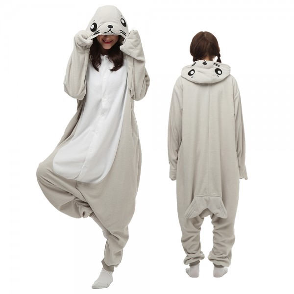 Seal Onesie Pajamas for Adult Animal Onesies Cosplay Halloween Costumes