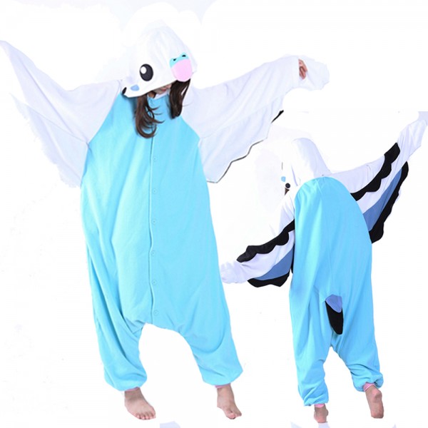 Blue Parrot Onesie Pajamas for Adult Animal Onesies Cosplay Halloween Costumes