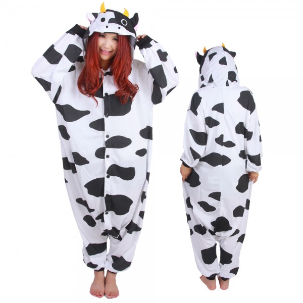 Cow Onesie Pajamas for Adult Animal Onesies Cosplay Halloween Costumes