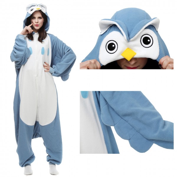 Owl Onesie Pajamas for Adult Animal Onesies Cosplay Halloween Costumes