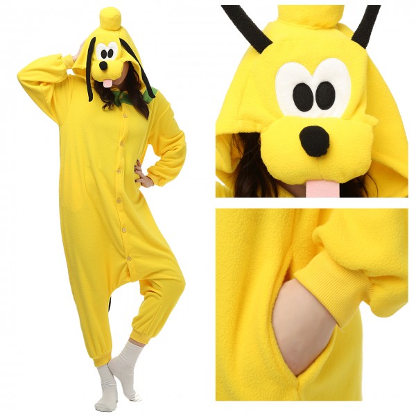 Pluto Onesie Pajamas for Adult Animal Onesies Cosplay Halloween Costumes