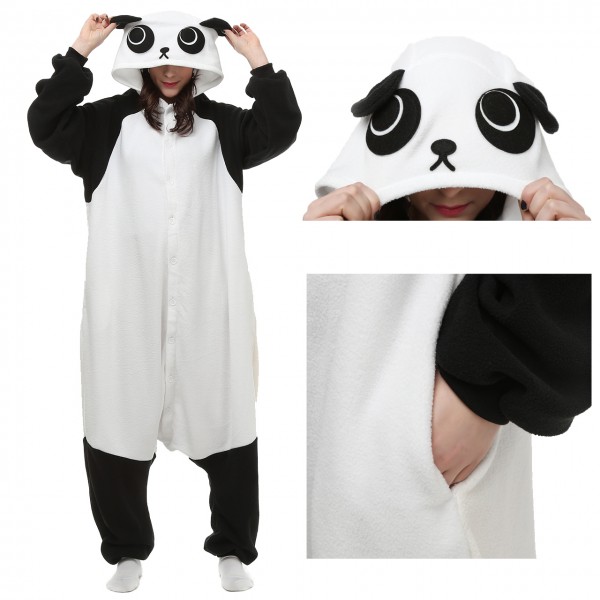 Kungfu Panda Onesie Pajamas for Adult Animal Onesies Cosplay Halloween Costumes