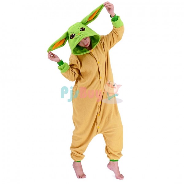 Yoda Onesie for Adult Easy Halloween Costume