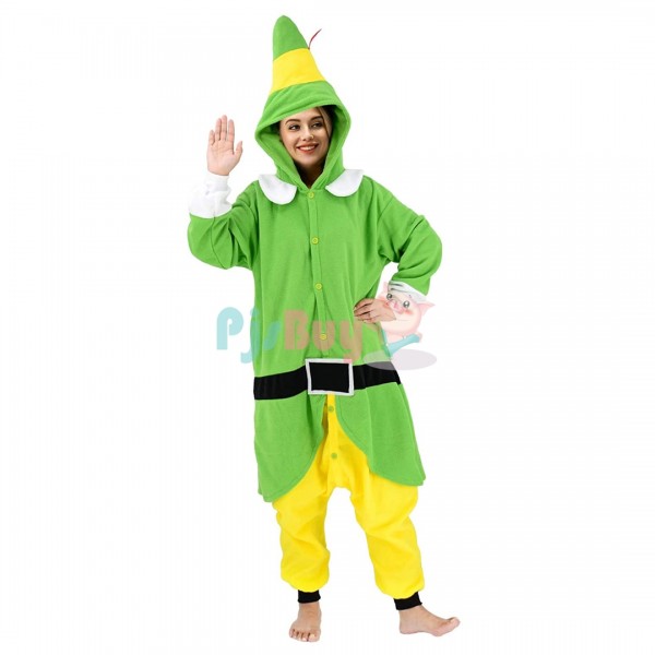 Christmas Elf Onesie for Adult Easy Halloween Costume