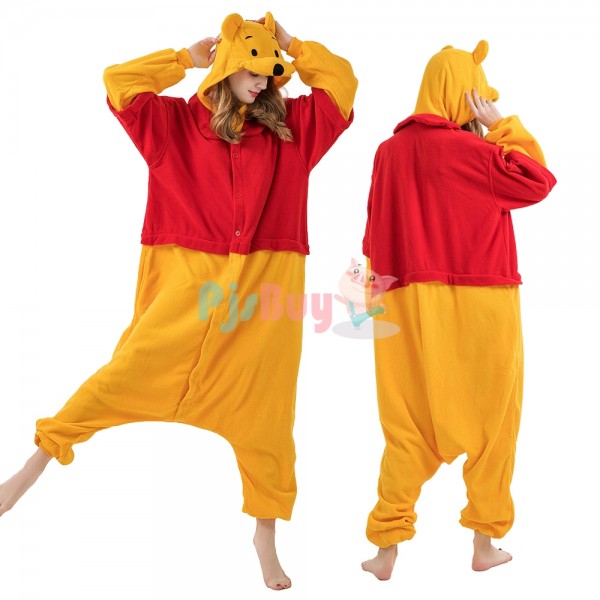 Winnie the Pooh Onesie for Adult Easy Halloween Costume