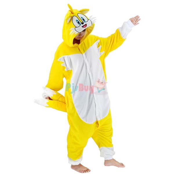 Tails The Hedgehog Onesie for Adult Easy Halloween Costume