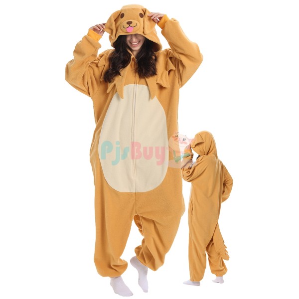 Cute Easy Golden Retriever Halloween Costume Dog Onesie For Adult