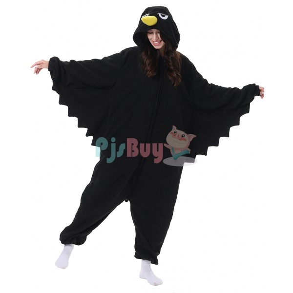 Easy Crow Halloween Costume Cute Adult Animal Onesies