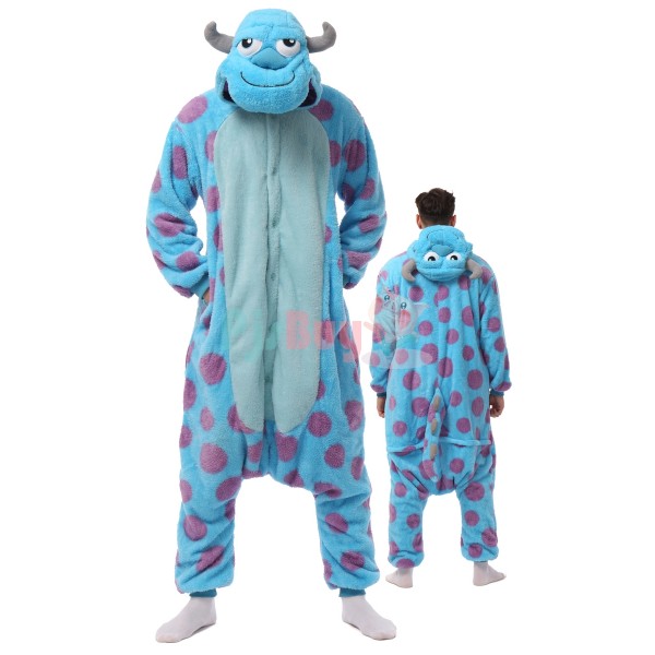 Sully Halloween Costume Adults Sulley Onesie For Men & Women Plus Size