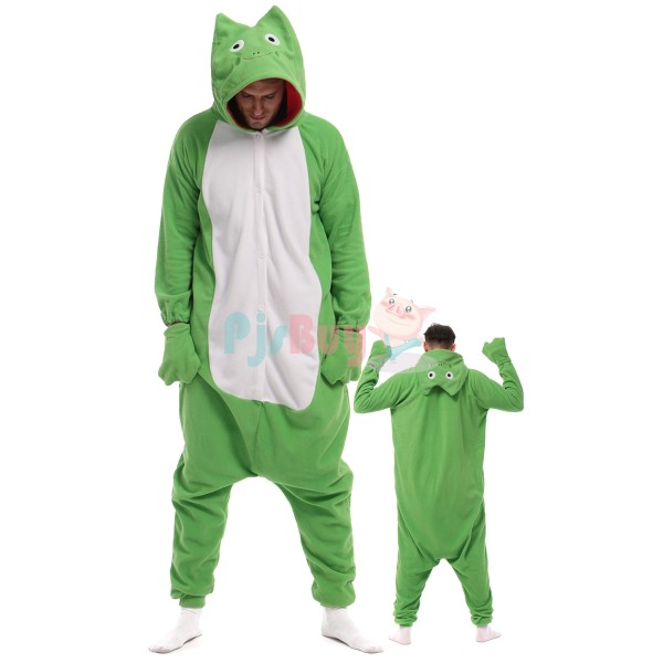 Frog Animal Onesies For Adult Cute Easy Halloween Costume Idea