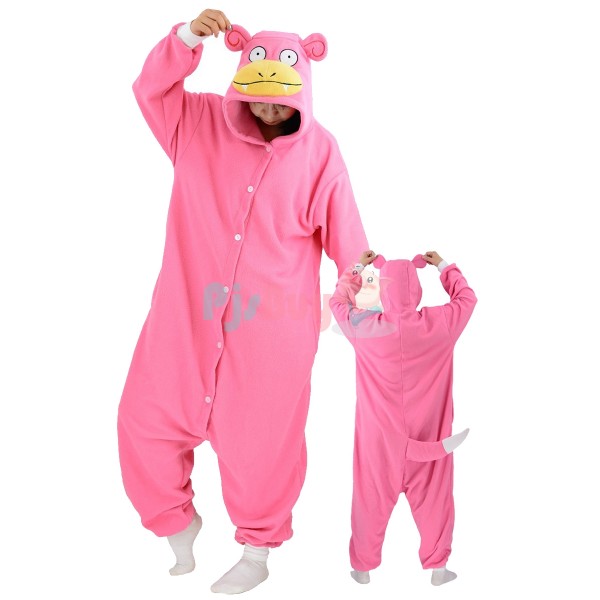 Slowpoke Costume Outfit Adult Onesie Pajamas Cute Easy Halloween Idea