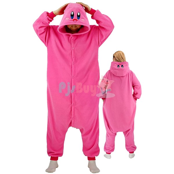Kirby Onesie For Adult Halloween Costume Easy Cosplay Outfit