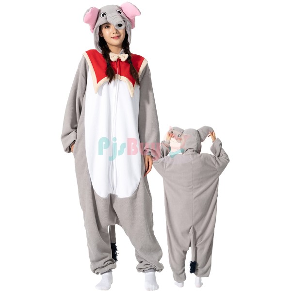 Elephant Costume Suit Adult Animal Onesies Cute Easy Halloween Cosplay Idea
