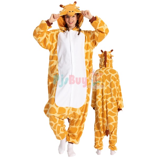 Giraffe Halloween Costume Adult Animal Onesies Outfit