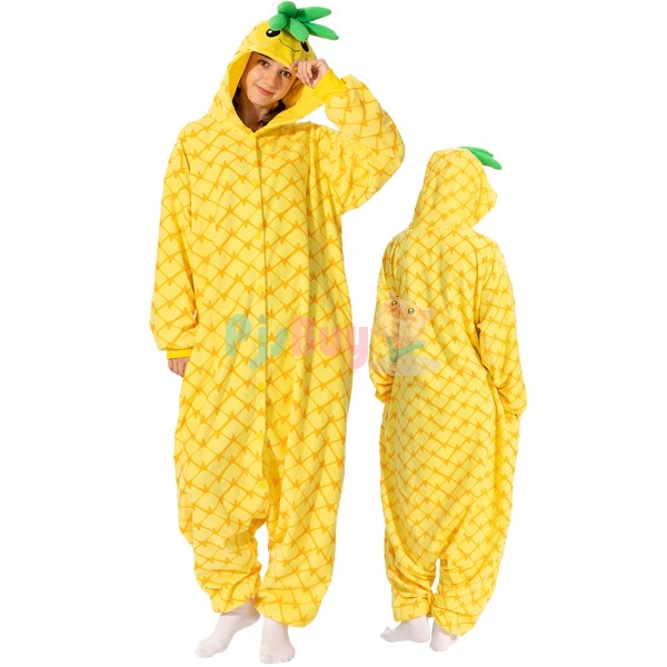 Pineapple Halloween Costume Fruit Adult Onesie Outfit
