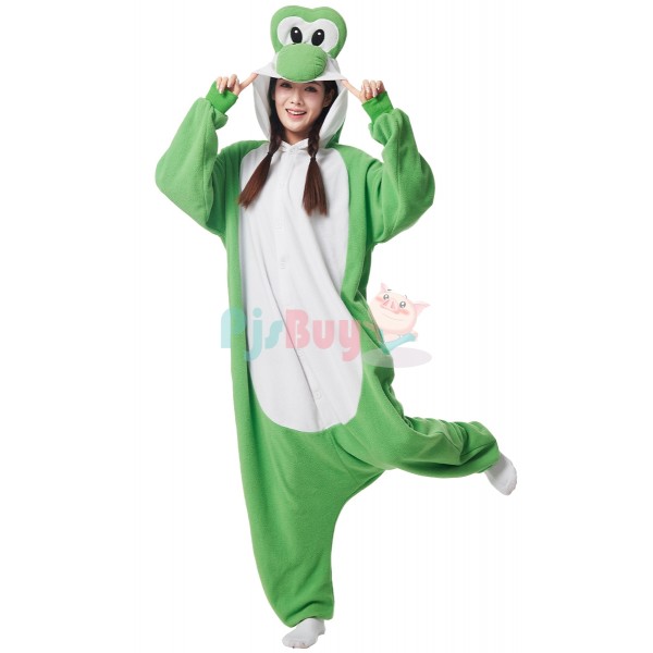 Mario Riding Yoshi Cosplay Halloween Costume Adult Onesie Outfit