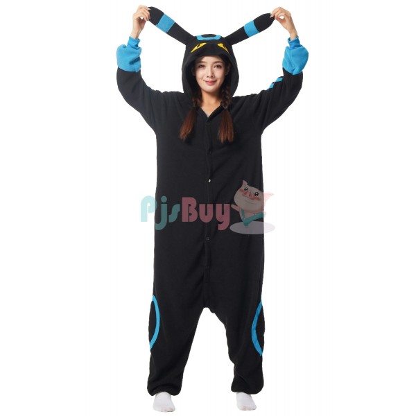 Shiny Umbreon Onesie For Adult Cosplay Outfit Cute Easy Halloween Costume
