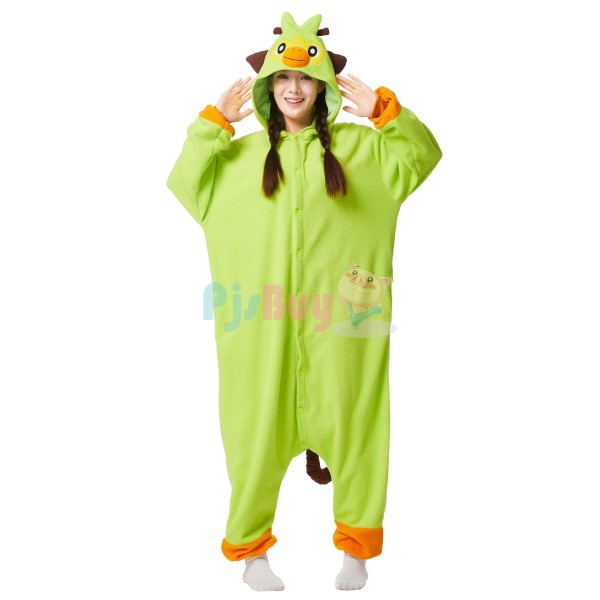 Grookey Costume Cosplay Onesie Halloween Outfit For Adult
