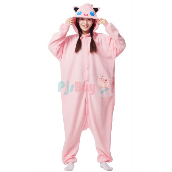 Jigglypuff Onesie Cute Easy Halloween Costume Outfit For Adult