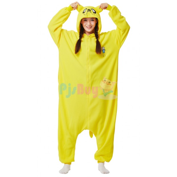 Jake The Dog Onesie Pajamas For Women & Men Halloween Costume