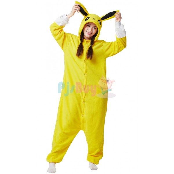Jolteon Onesie Halloween Costume for Adult Eevee Evolution Cosplay
