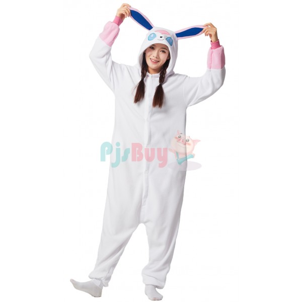 Sylveon Cosplay Halloween Costume For Adult Onesie Outfit