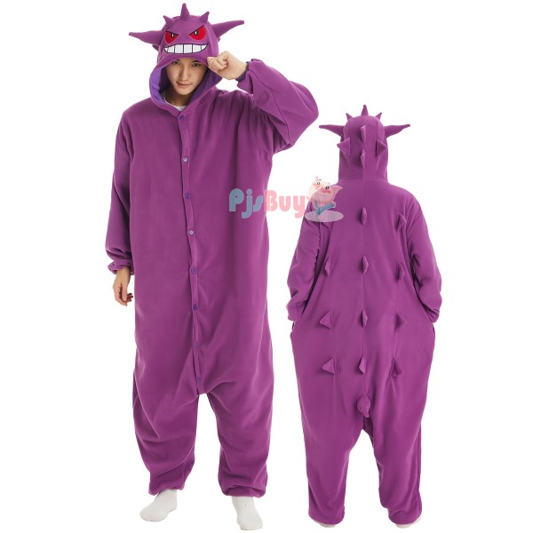 Gengar Onesie for Men & Women Halloween Costume Cosplay Outfit