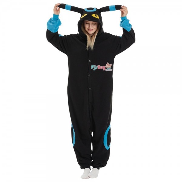 Shiny Umbreon Onesie for Adult Evolutions Halloween Costume Party Outfit