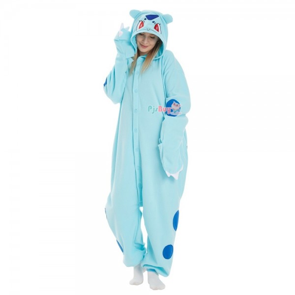 Bulbasaur Onesie for Adult Easy Halloween Costume Party Outfit