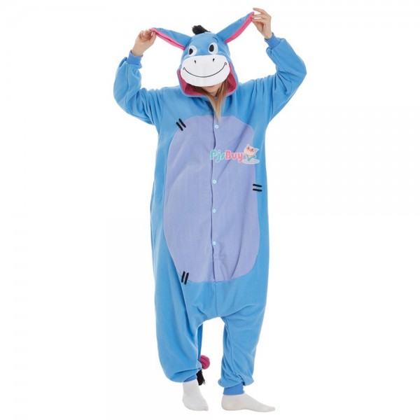 Eeyore Onesie for Adult Donkey Halloween Costume Party Outfit