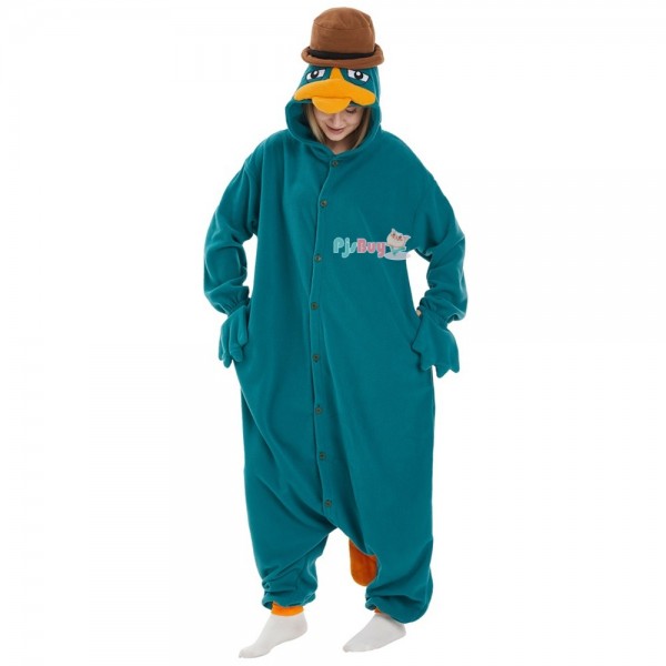 Perry The Platypus Onesie for Adult Cute Easy Halloween Costume Party Outfit