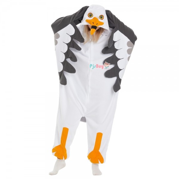 Seagull Onesie for Adult Cute Animal Halloween Costume Party Outfit