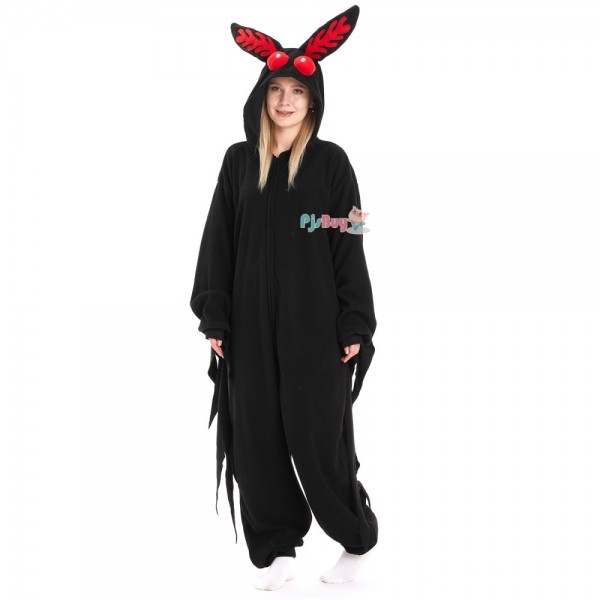 Mothman Onesie for Adult Cute Easy Halloween Costume Party Outfit