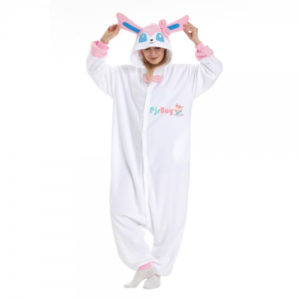 Sylveon Onesie for Adult Evolutions Halloween Costume Party Outfit