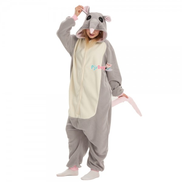 Mouse Onesie for Adult Cute Animal Halloween Costume Party Outfit