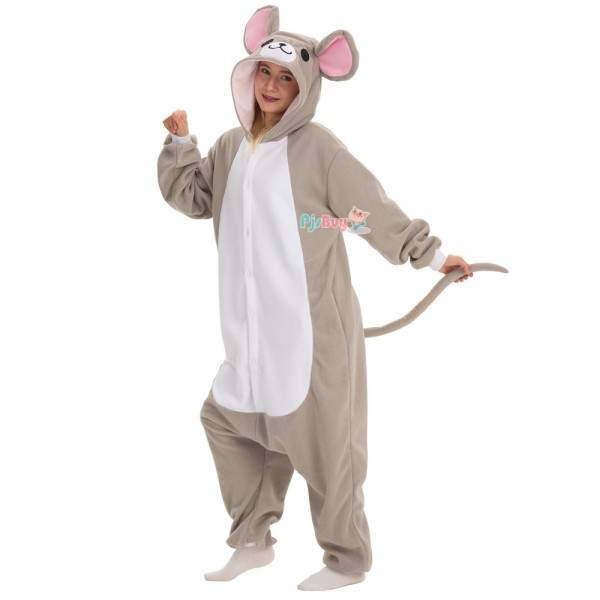 Cute Mouse Onesie for Adult Animal Easy Halloween Costume Party Outfit