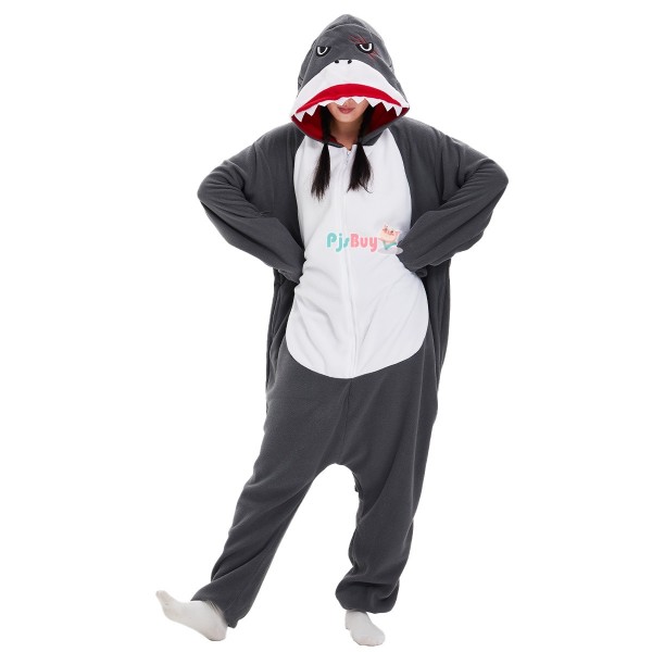 Shark Onesie for Adult Cute Animal Halloween Costume Party Outfit