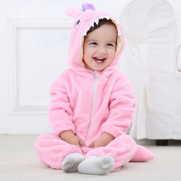 Pink Monster Baby Boy & Girls Animal Cute Oneises Pajamas Costume