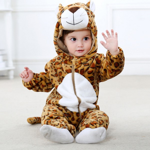 Leopard Baby Boy & Girls Animal Cute Oneises Pajamas Costume