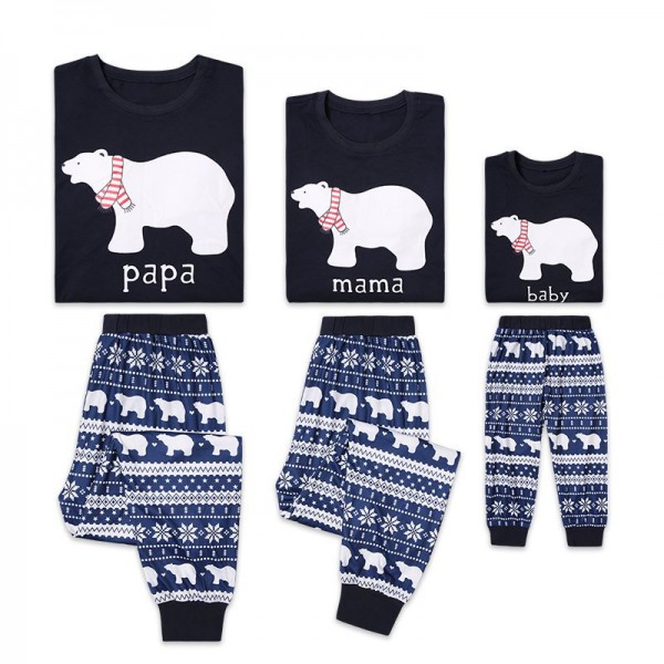 Polar Bear Family Pajamas Sets Holiday Pajamas