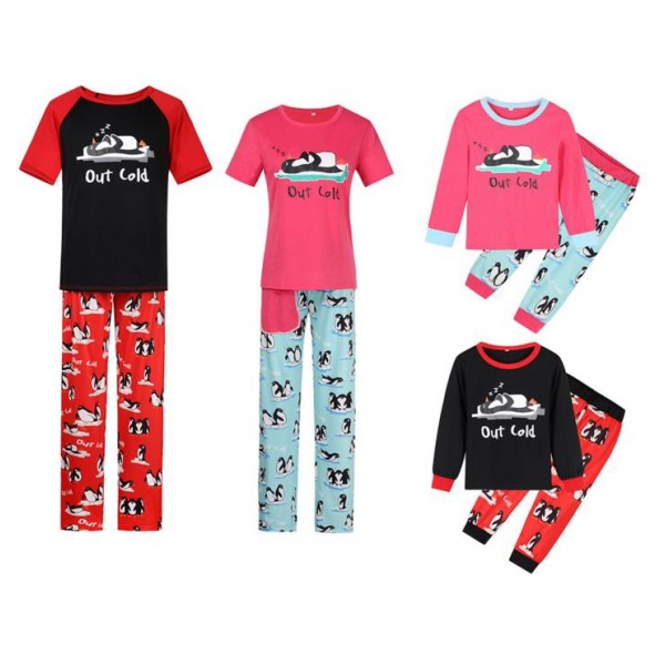 Sleeping Penguin Family Pajamas Sets Holiday Pajamas