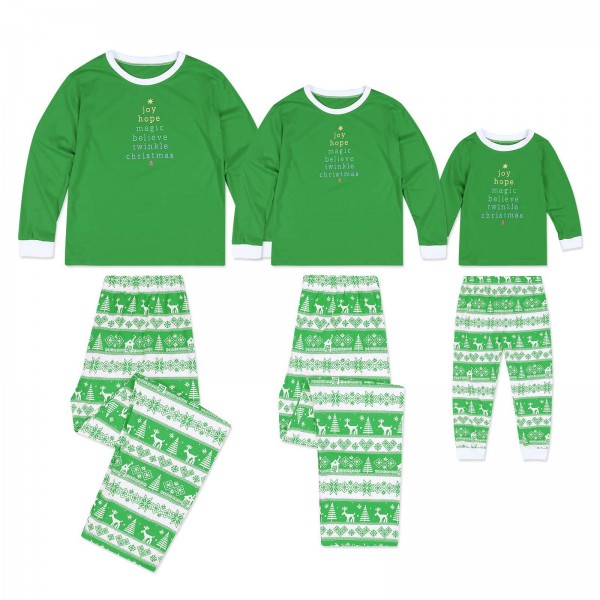 Christmas Green Red Matching Family Christmas Pajamas