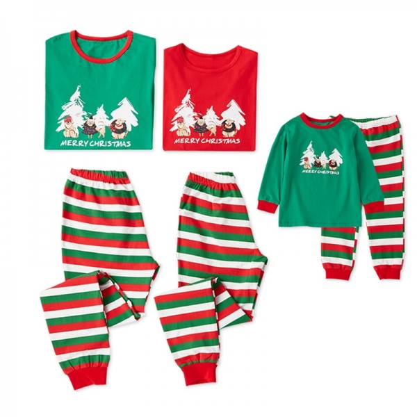 Three Dogs Matching Family Christmas Pajamas