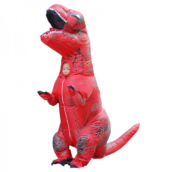 Blow Up Kids Inflatable Dinosaur T Rex Costume Halloween Funny Suit 