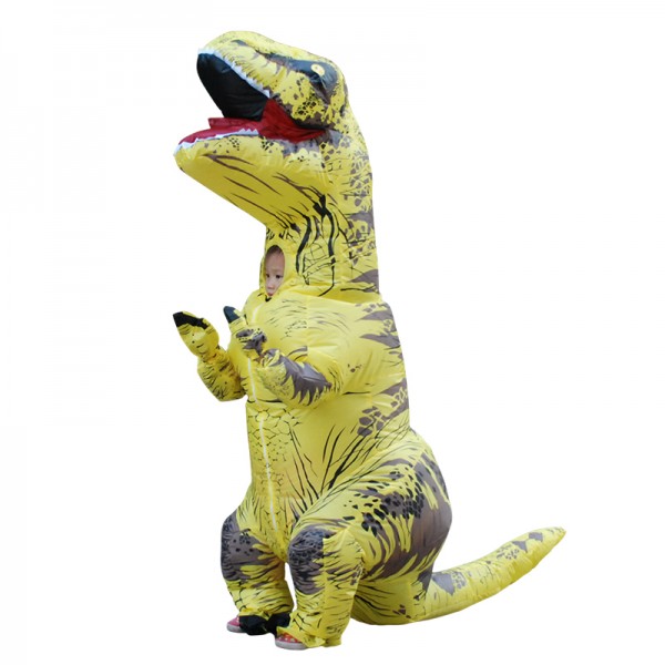 Boys & Girls Blow Up Costumes Inflatable Dinosaur T Rex Costume Halloween Suit