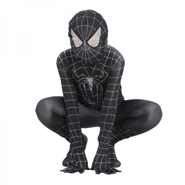 Toddler Venom Spiderman Costume Black Spiderman